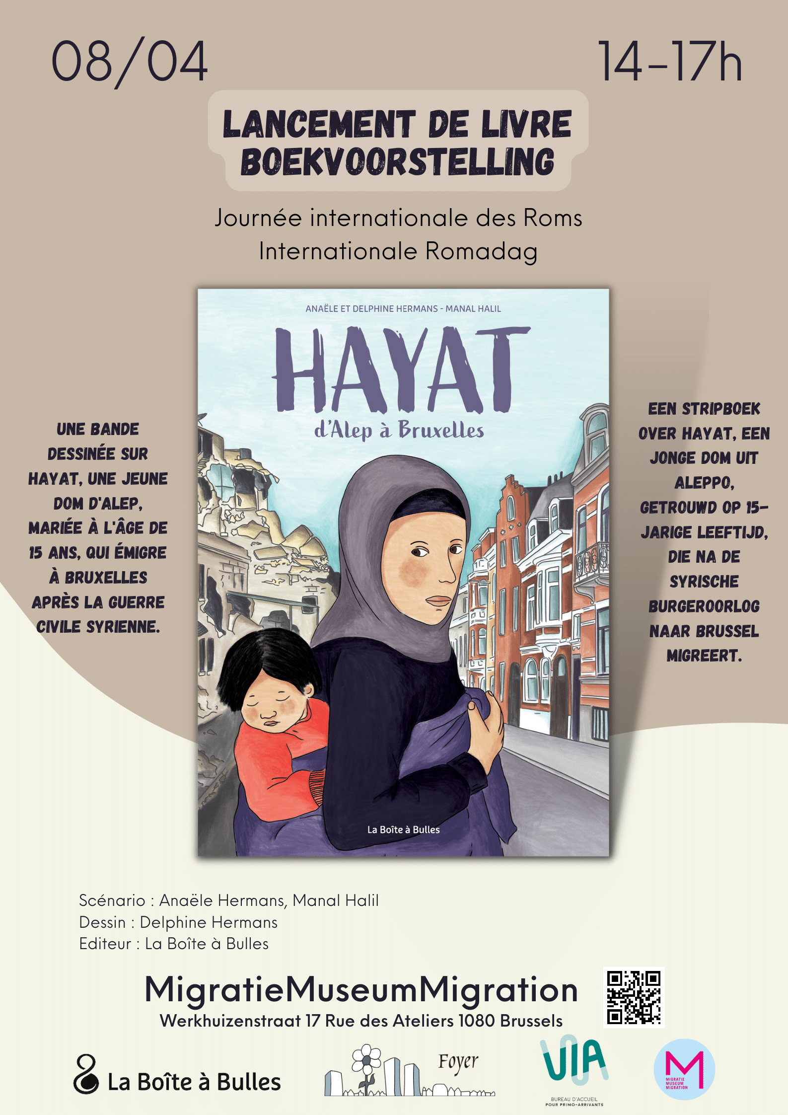 Affiche Hayat boekvoorstelling