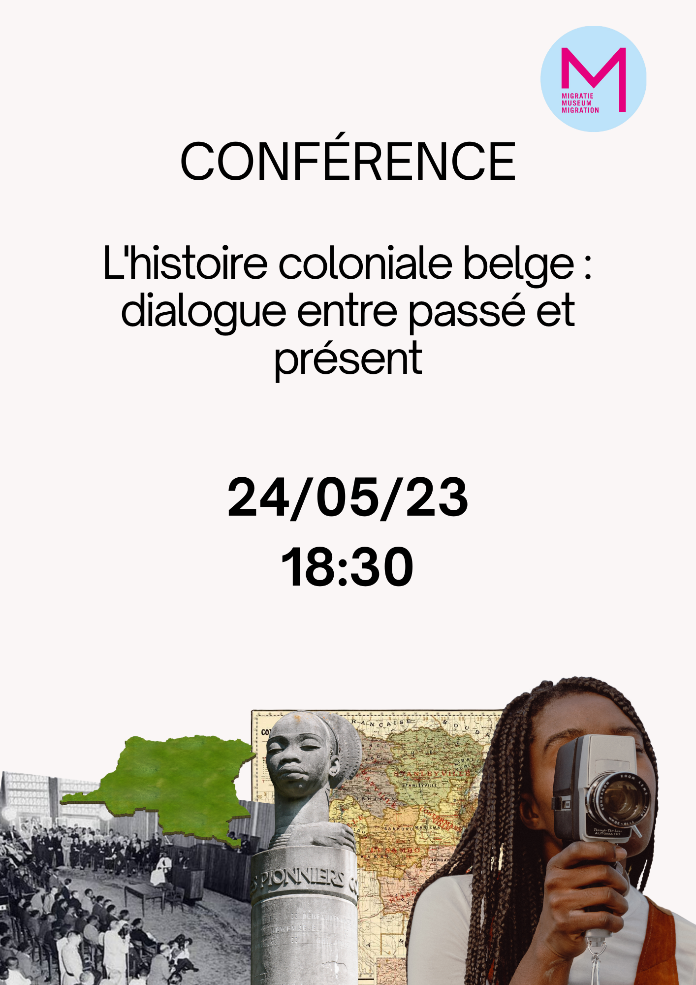 L'histoire coloniale dialogue entre passé et présent Conférence (Publication Instagram (Carré)) (1080 × 1920 px) (210 × 297 mm) (1)